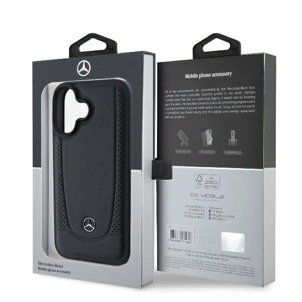 ETUI DO IPHONE 16 6.1" MERCEDES LEATHER URBAN CZARNE