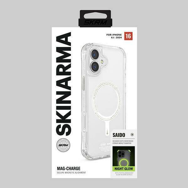 ETUI DO IPHONE 16 6.1" SKINARMA SAIDO MAGNETIC CHARGING ZIELONE