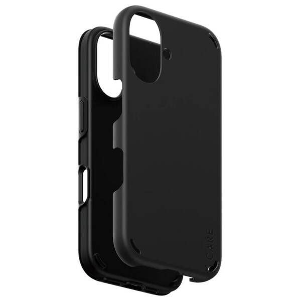 ETUI DO IPHONE 16 CARE BY PANZERGLASS FEATURE DOUBLE DEFENSE CASE CZARNE