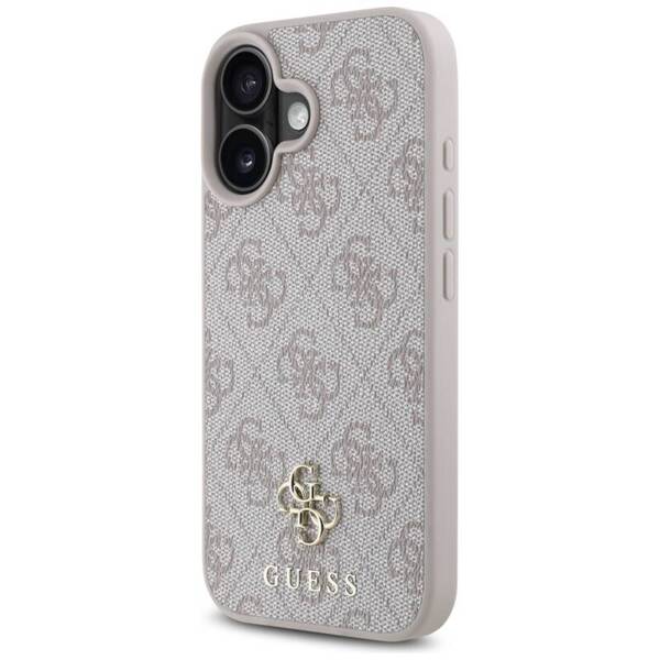 ETUI DO IPHONE 16 GUESS HC PU 4G SMALL AND CLASSIC MAGSAFE RÓŻOWE