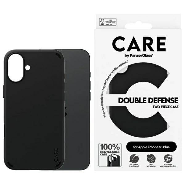 ETUI DO IPHONE 16 PLUS 6.7" CARE BY PANZERGLASS FEATURE DOUBLE DEFENSE