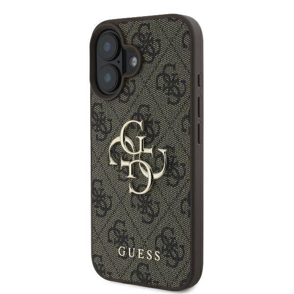 ETUI DO IPHONE 16 PLUS 6.7" GUESS 4G BIG LOGO BRĄZOWE