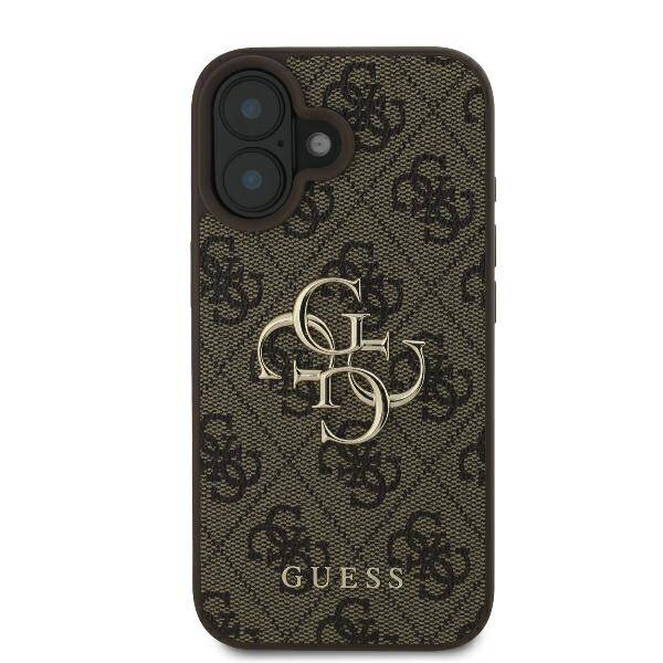 ETUI DO IPHONE 16 PLUS 6.7" GUESS 4G BIG LOGO BRĄZOWE