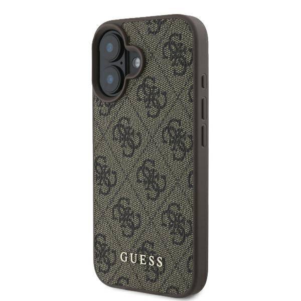 ETUI DO IPHONE 16 PLUS 6.7" GUESS 4G CLASSIC BRĄZOWE