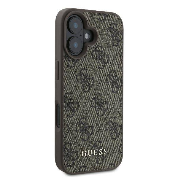 ETUI DO IPHONE 16 PLUS 6.7" GUESS 4G CLASSIC BRĄZOWE