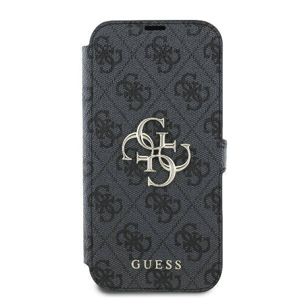 ETUI DO IPHONE 16 PLUS 6.7" GUESS 4G METAL LOGO CZARNE