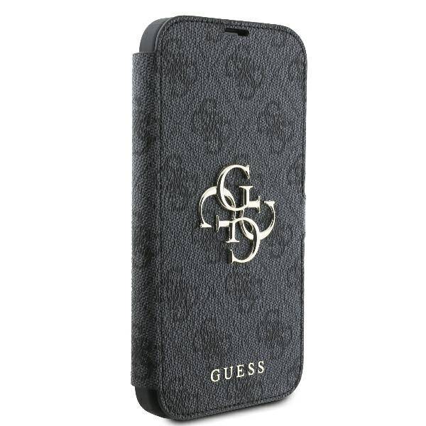 ETUI DO IPHONE 16 PLUS 6.7" GUESS 4G METAL LOGO CZARNE