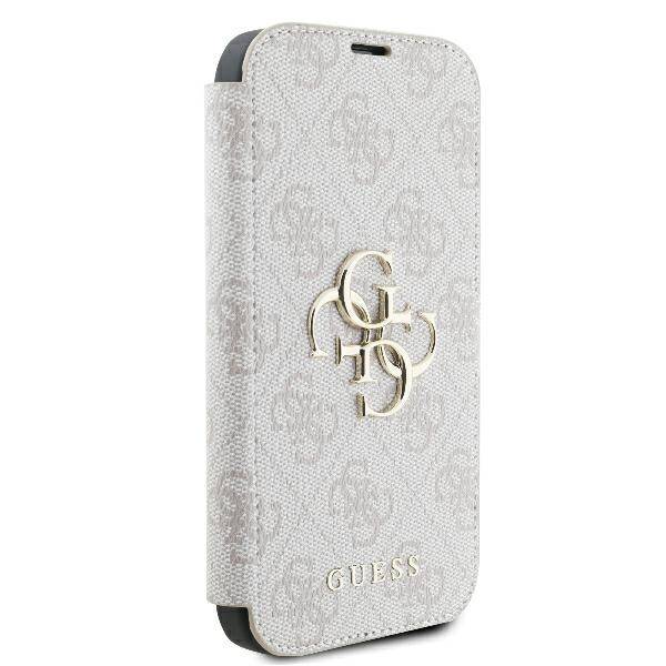 ETUI DO IPHONE 16 PLUS 6.7" GUESS 4G METAL LOGO RÓŻOWE