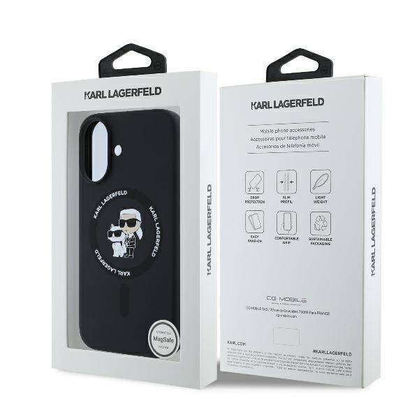 ETUI DO IPHONE 16 PLUS 6.7" KARL LAGERFELD KARL&CHOUPETTE RING MAGSAFE