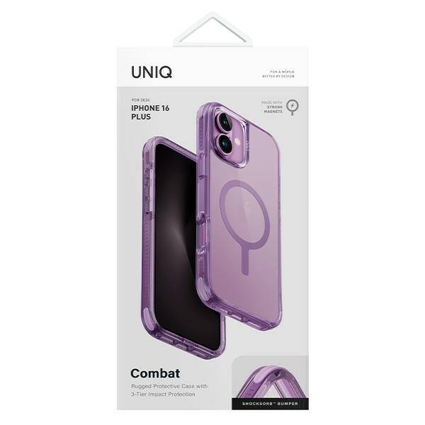 ETUI DO IPHONE 16 PLUS 6.7" UNIQ COMBAT MAGCLICK CHARGING RÓŻOWE