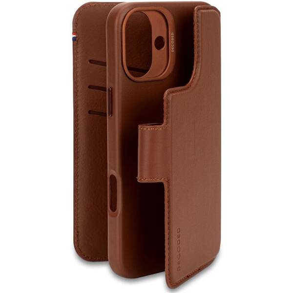 ETUI DO IPHONE 16 PLUS DECODED LEATHER DETACHABLE WALLET