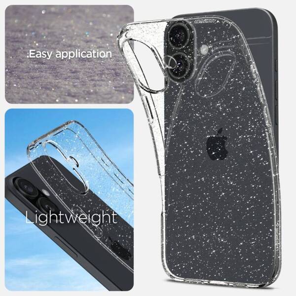 ETUI DO IPHONE 16 PLUS SPIGEN LIQUID CRYSTAL GLITTER CRYSTAL