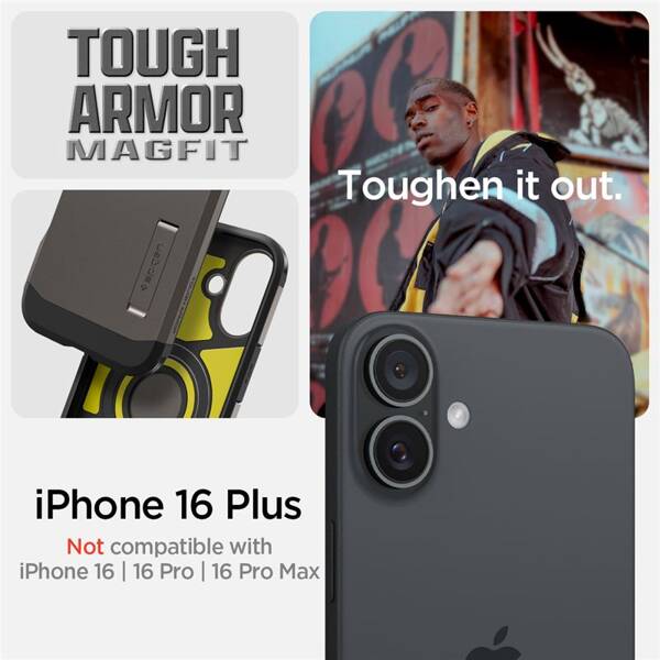 ETUI DO IPHONE 16 PLUS SPIGEN TOUGH ARMOR MAGSAFE