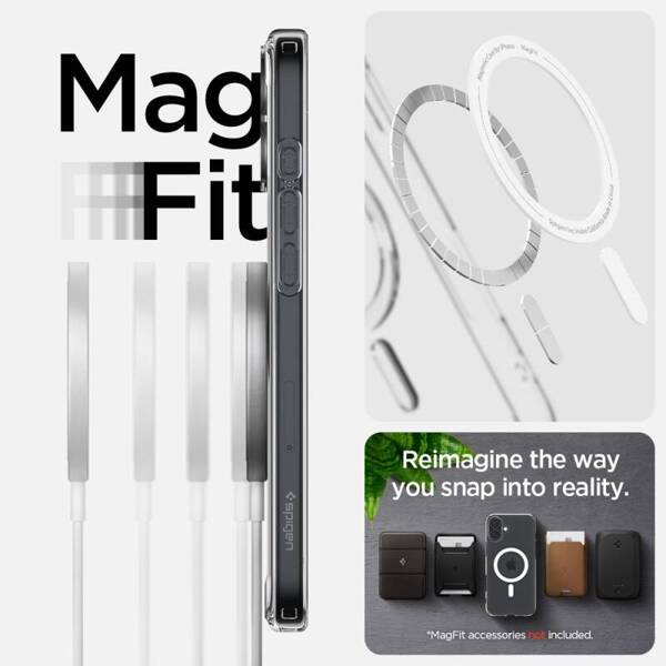 ETUI DO IPHONE 16 PLUS SPIGEN ULTRA HYBRID MAG MAGSAFE BIAŁE