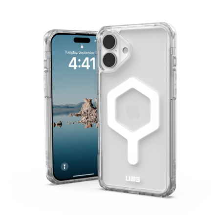 ETUI DO IPHONE 16 PLUS UAG PLYO MAGSAFE ICE/WHITE