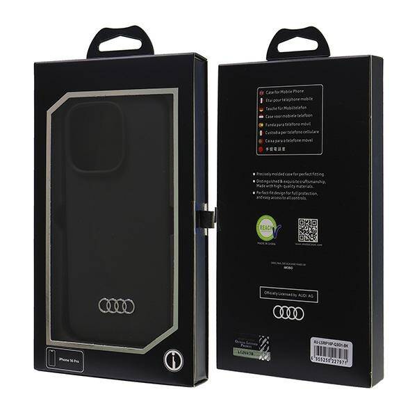 ETUI DO IPHONE 16 PRO 6.3" AUDI SILICONE CZARNE