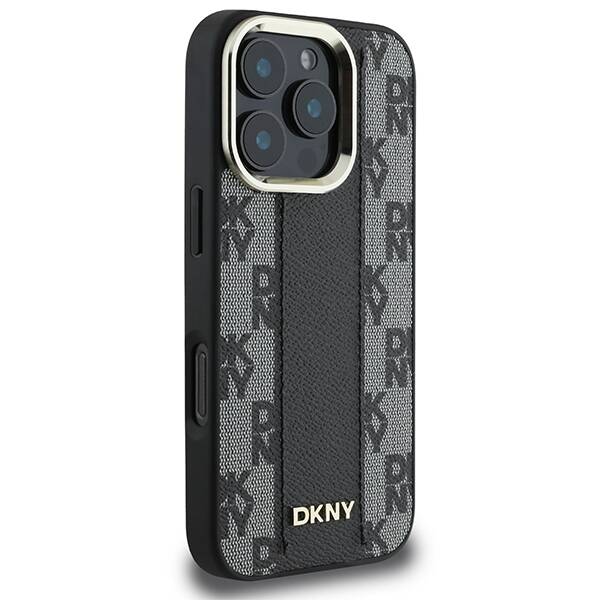 ETUI DO IPHONE 16 PRO 6.3" DKNY CHECKERED PATTERN MAGSAFE CZARNE