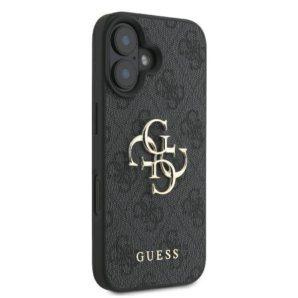 ETUI DO IPHONE 16 PRO 6.3" GUESS 4G BIG LOGO CZARNE