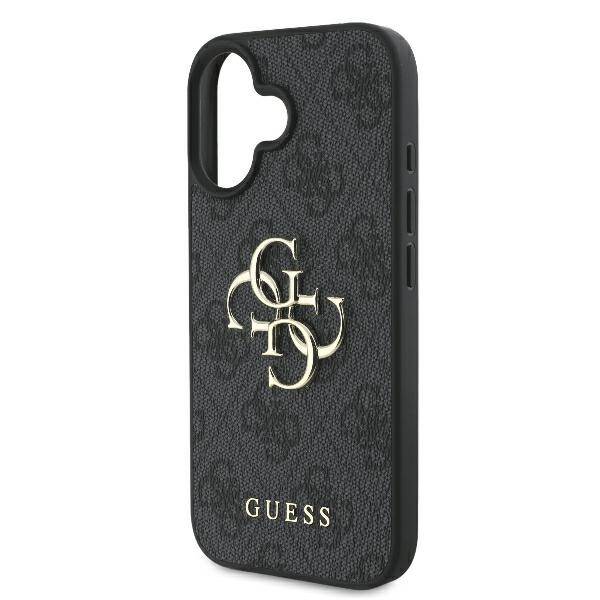 ETUI DO IPHONE 16 PRO 6.3" GUESS 4G BIG LOGO CZARNE