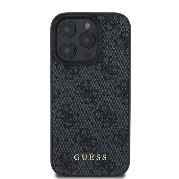 ETUI DO IPHONE 16 PRO 6.3" GUESS 4G CLASSIC CZARNE