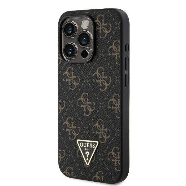 ETUI DO IPHONE 16 PRO 6.3" GUESS NEW 4G TRIANGLE CZARNE