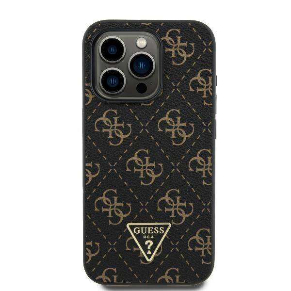 ETUI DO IPHONE 16 PRO 6.3" GUESS NEW 4G TRIANGLE CZARNE