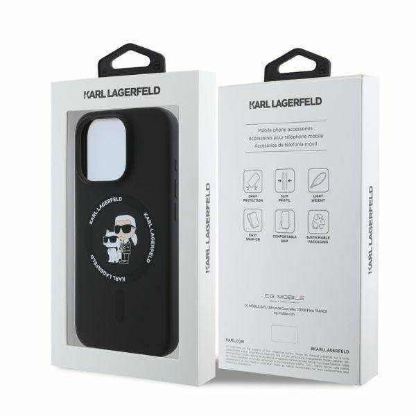 ETUI DO IPHONE 16 PRO 6.3" KARL LAGERFELD KARL&CHOUPETTE HEADS RING MAGSAFE