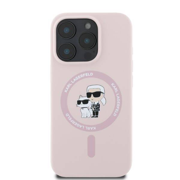 ETUI DO IPHONE 16 PRO 6.3" KARL LAGERFELD KARL&CHOUPETTE HEADS RING MAGSAFE