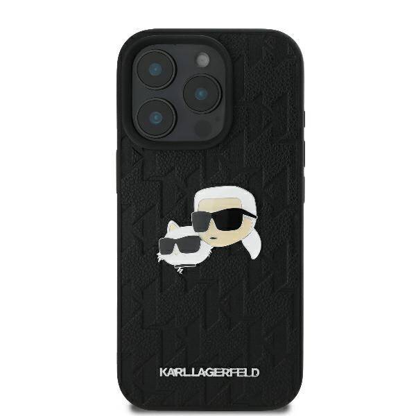 ETUI DO IPHONE 16 PRO 6.3" KARL LAGERFELD MONOGRAM KARL&CHAOUPETTE HEAD PIN