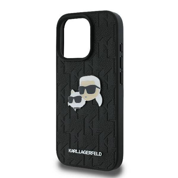 ETUI DO IPHONE 16 PRO 6.3" KARL LAGERFELD MONOGRAM KARL&CHAOUPETTE HEAD PIN