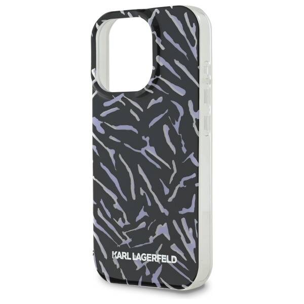 ETUI DO IPHONE 16 PRO 6.3" KARL LAGERFELD ZEBRA WITH CORD FIOLETOWE