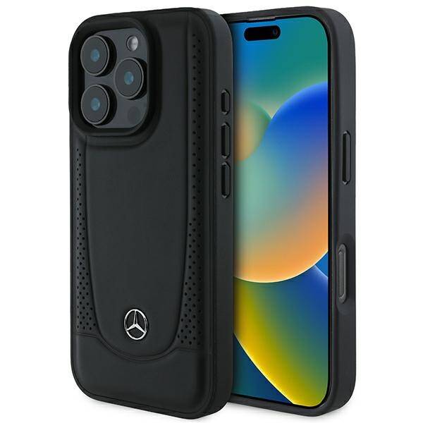 ETUI DO IPHONE 16 PRO 6.3" MERCEDES LEATHER URBAN CZARNE