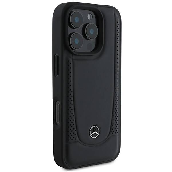 ETUI DO IPHONE 16 PRO 6.3" MERCEDES LEATHER URBAN CZARNE