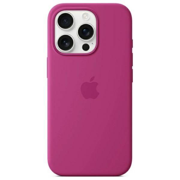 ETUI DO IPHONE 16 PRO 6.3" SILICONE CASE MAGSAFE FUKSJA