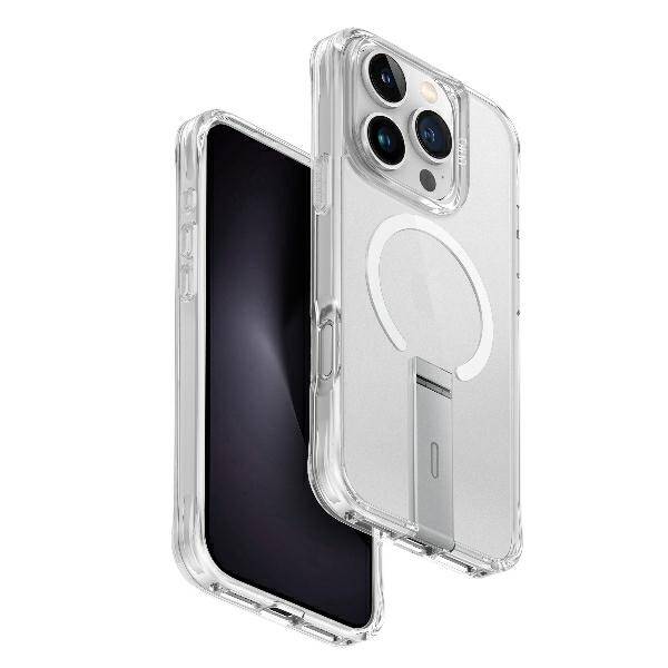 ETUI DO IPHONE 16 PRO 6.3" UNIQ ELEVA WITH VERTICA STAND PRZEŹROCZYSTE