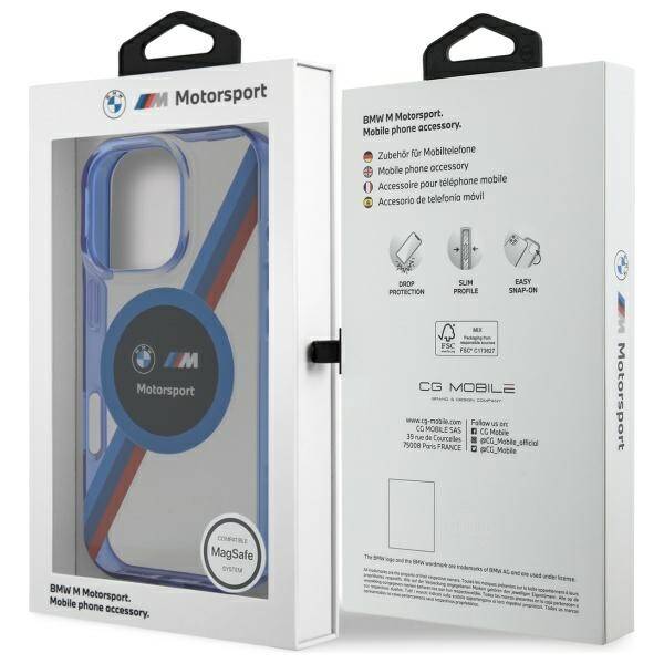 ETUI DO IPHONE 16 PRO MAX 6.9" BMW MOTOSPORT IML CIRCLE MAGSAFE