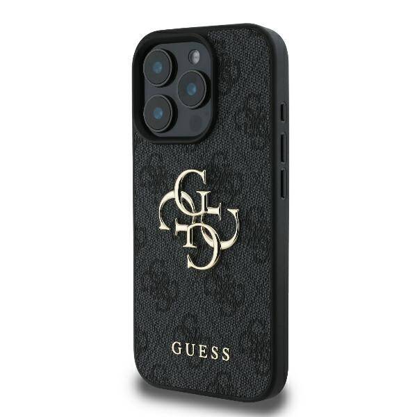 ETUI DO IPHONE 16 PRO MAX 6.9" GUESS 4G BIG LOGO CZARNE