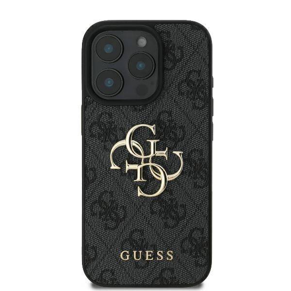 ETUI DO IPHONE 16 PRO MAX 6.9" GUESS 4G BIG LOGO CZARNE