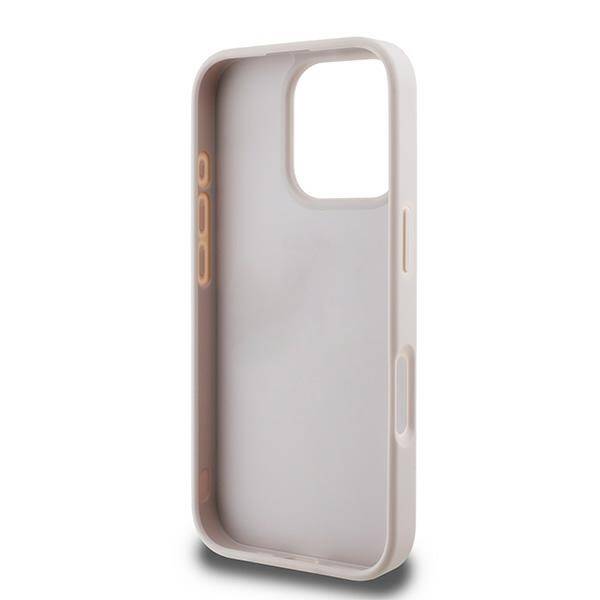 ETUI DO IPHONE 16 PRO MAX 6.9" GUESS 4G BOTTOM STRIPE RÓŻOWE CASE PLECKI