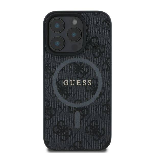 ETUI DO IPHONE 16 PRO MAX 6.9" GUESS 4G RING CLASSIC LOGO MAGSAFE