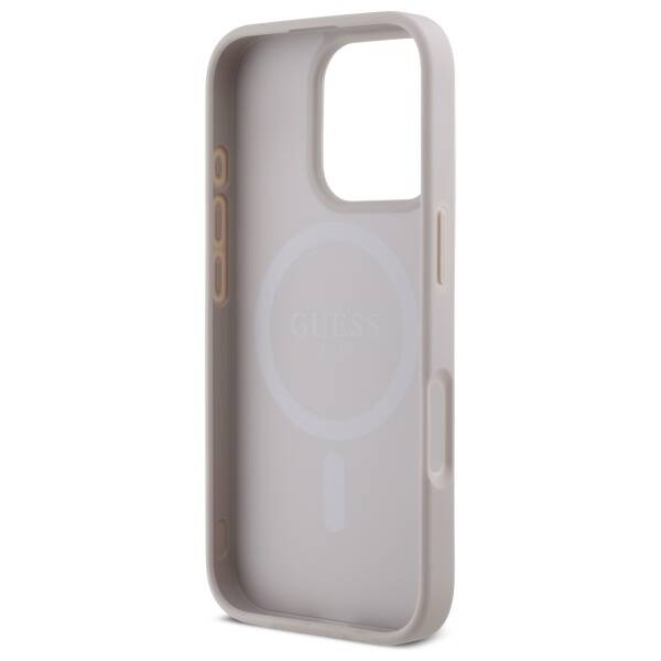 ETUI DO IPHONE 16 PRO MAX 6.9" GUESS 4G SMALL CLASSIC MAGSAFE RÓŻOWE