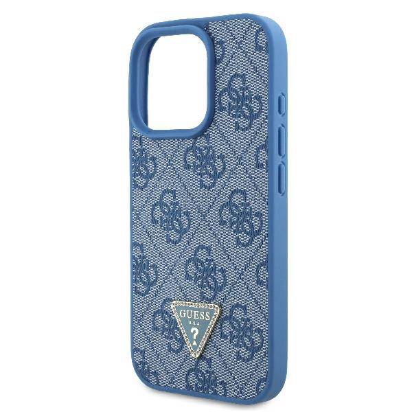 ETUI DO IPHONE 16 PRO MAX 6.9" GUESS LEATHER METAL LOGO STRASS CROSSBODY