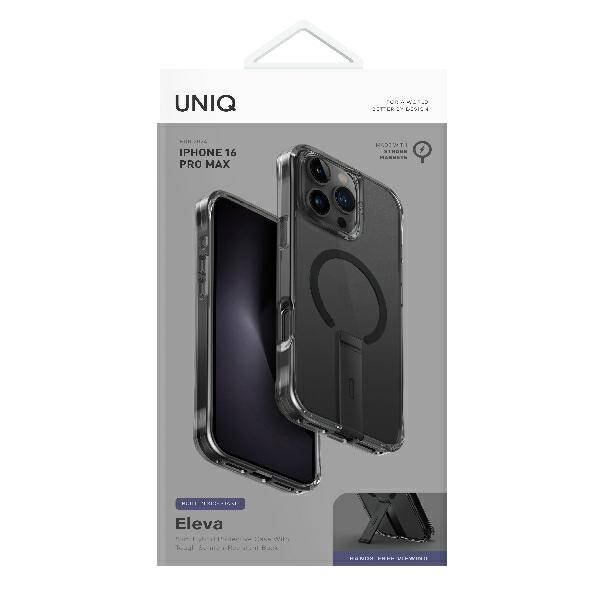 ETUI DO IPHONE 16 PRO MAX 6.9" UNIQ ELEVA WITH VERTICA STAND CZARNE