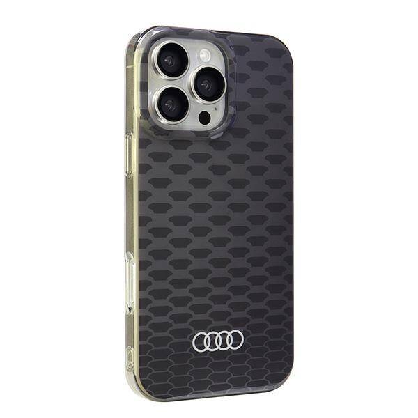 ETUI DO IPHONE 16 PRO MAX AUDI IML STITCHING PATTERN MAGSAFE CZARNE