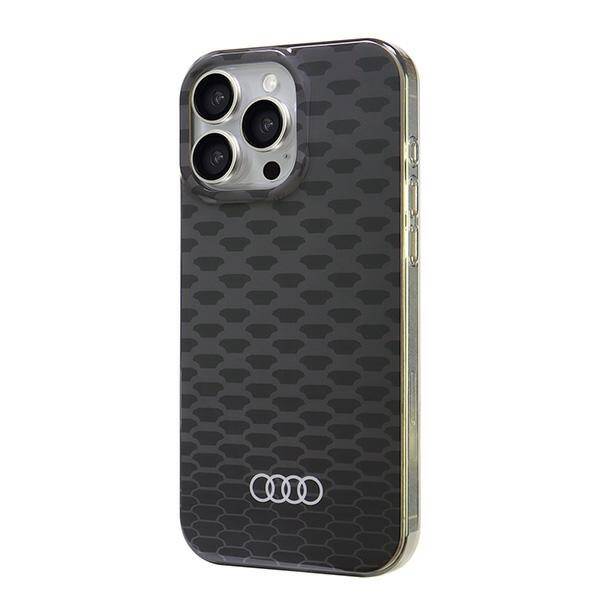 ETUI DO IPHONE 16 PRO MAX AUDI IML STITCHING PATTERN MAGSAFE CZARNE