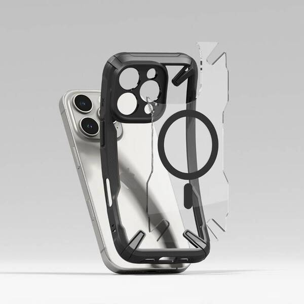 ETUI DO IPHONE 16 PRO MAX RINGKE FUSION X MAGNETIC MAGSAFE BLACK