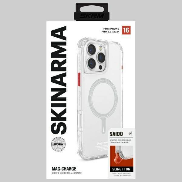 ETUI DO IPHONE 16 PRO MAX SKINARMA SAIDO MAGNETIC CHARGING PRZEZROCZYSTE