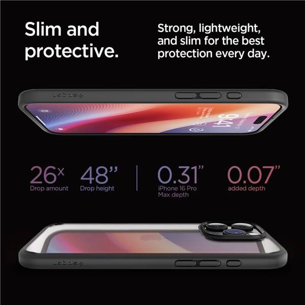 ETUI DO IPHONE 16 PRO MAX SPIGEN CRYSTAL HYBRID