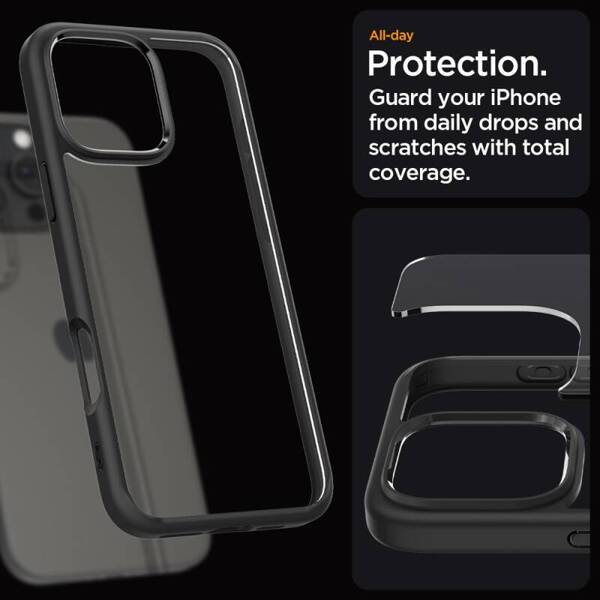 ETUI DO IPHONE 16 PRO MAX SPIGEN ULTRA HYBRID CZARNY MAT