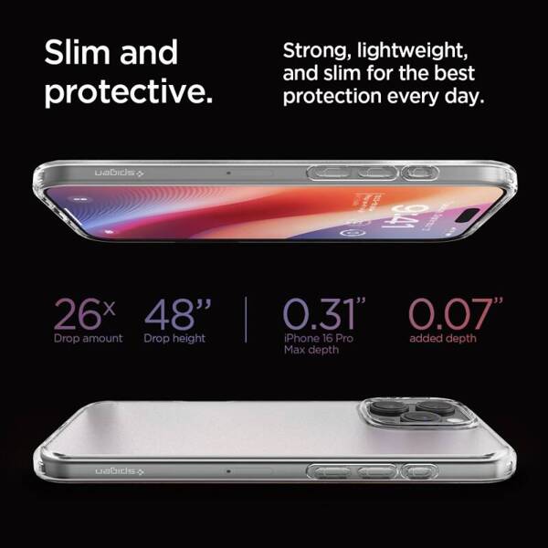 ETUI DO IPHONE 16 PRO MAX SPIGEN ULTRA HYBRID FROST CLEAR 